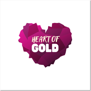 Heart of Gold- Purple Heart Day Design Posters and Art